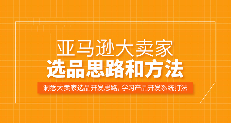 （单节课）亚马逊大卖家选品思路和方法